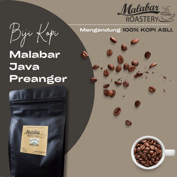 Desain 2 Biji Kopi Malabar Java Preanger